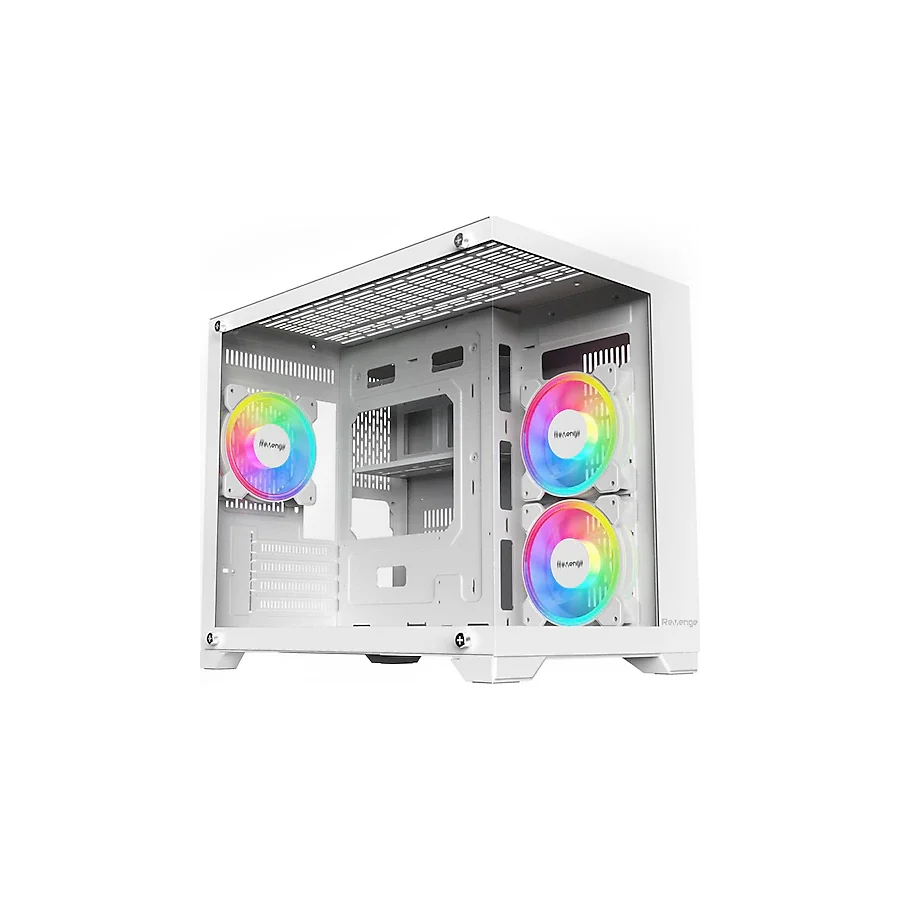 Revenge Nova RGB 3 Fanlı Beyaz Micro ATX Oyuncu Kasası