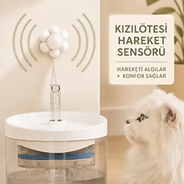 Rey Point Kedi Su Pınarı Kızılötesi Akıllı Hareket Sensör