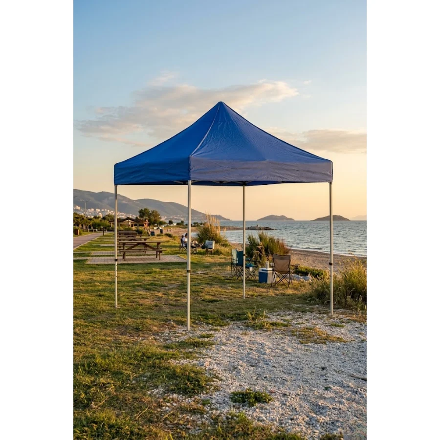 Reyo 2x2 Makaslı Katlanır Çardak Mavi
