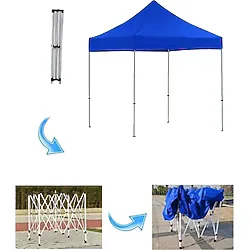 Reyo 2x2 Makaslı Katlanır Çardak Mavi
