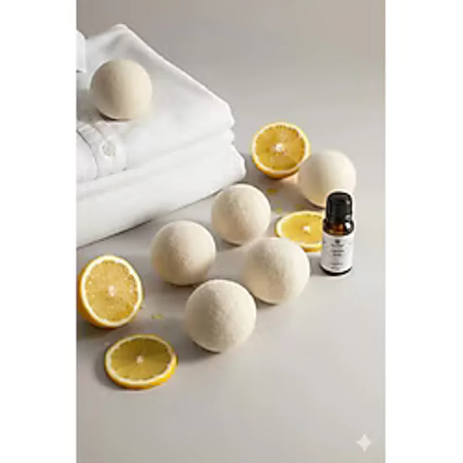 Reyo 6 Adet Yün Çamaşır Kurutma Topu + %100 Saf Limon Esansı