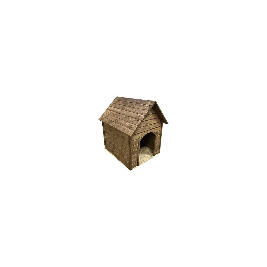 Reyo Pet Suya Soğuğa Dayanıklı Lüks Büyük Boy Ahşap Köpek Kulübesi Sokak Köpek Evi 100x100x78 cm Cev