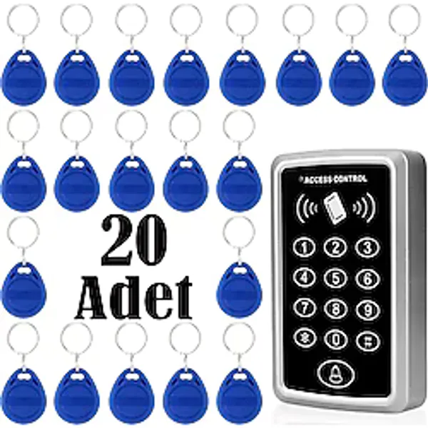 Rfıd Şifreli Kapı Kilidi - Kartlı Geçiş Kontrol Sistemi ,20 Adet