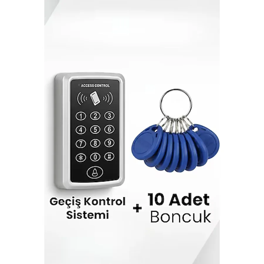 Rfıd Şifreli Kapı Kilidi Şifreli Ve Kartlı Geçiş Sistemi Kartlı Geçiş Kontrol Sistemi 10boncuklı