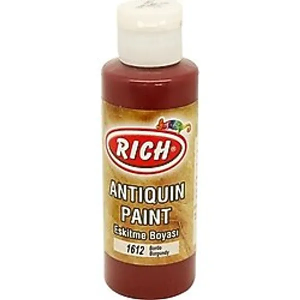 Rich 1602 Bordo 120 ml Eskitme Ahşap Boyası - Tek ebat - 001-Renkli