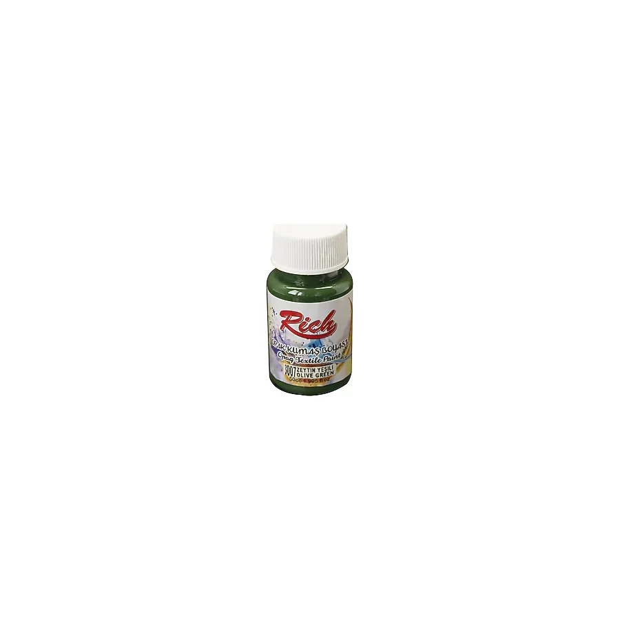 Rich 3007 Zeytin Yeşili 50 cc Opak Kumaş Boyası