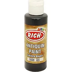Rich Antiquing Paint Eskitme Ahşap Boyası 120 Cc. 1606 Siyah