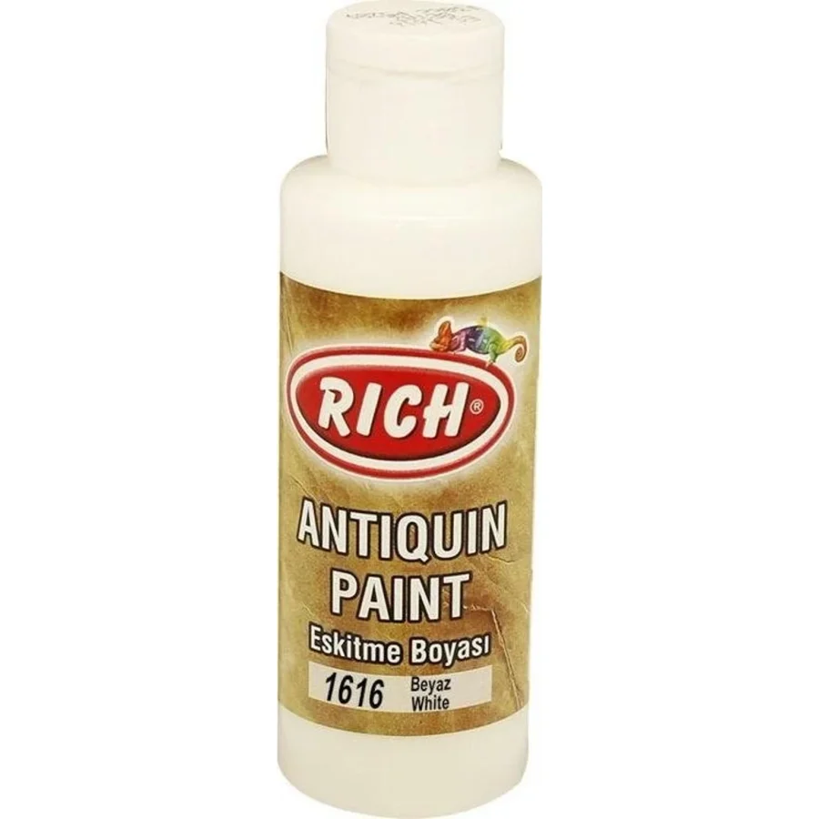Rich Antiquing Paint Eskitme Ahşap Boyası 120 cc. 1616 Beyaz