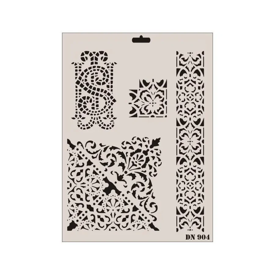 Rich Dantel Seri DN-904 Stencil 35x25 cm