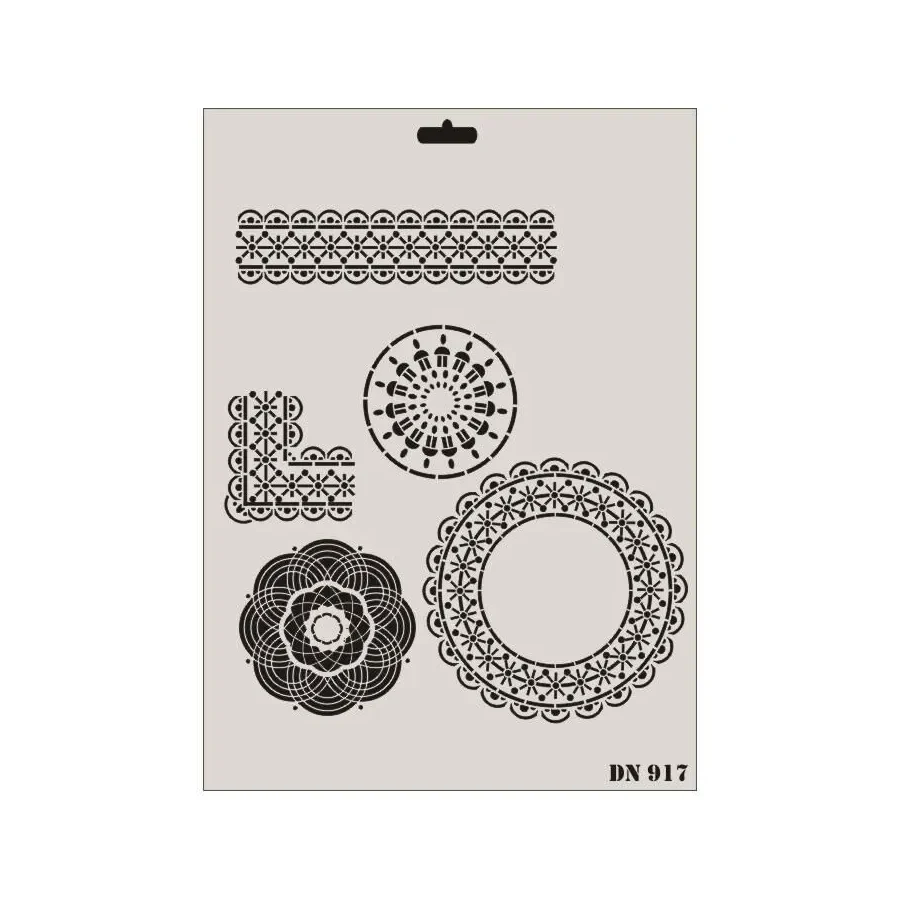 Rich Dantel Seri DN-917 Stencil 35x25 cm