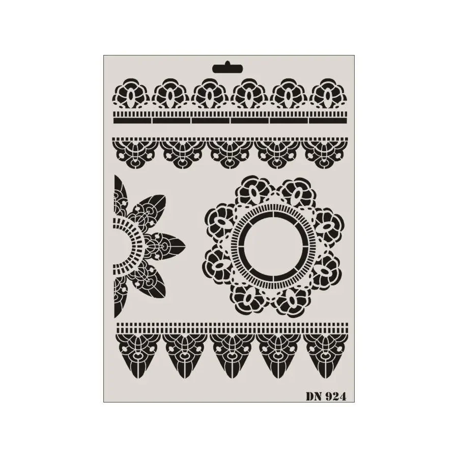 Rich Dantel Seri DN-924 Stencil 35x25 cm