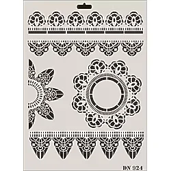 Rich Dantel Seri DN-924 Stencil 35x25 cm