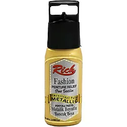 Rich Metalik Boyutlu Boncuk Boya 60cc Altın 060900