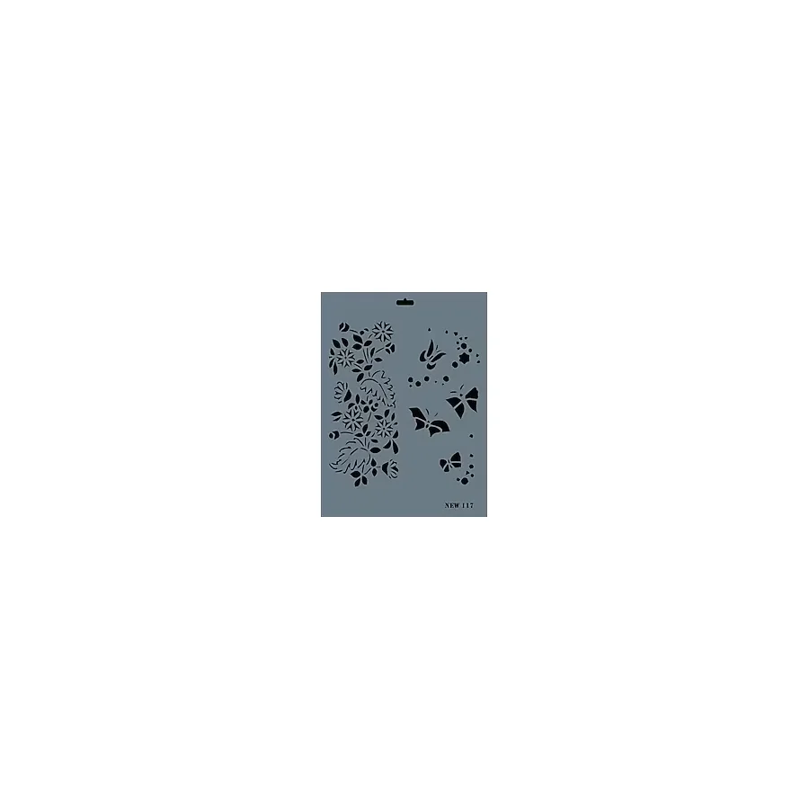 Rich New Seri N-117 Stencil 35x25 cm