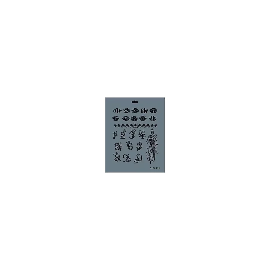 Rich New Seri N-123 Stencil 35x25 cm