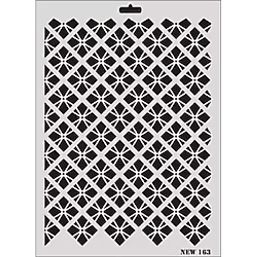 Rich New Seri N-163 Stencil 35X25 cm - Tek ebat - 001-Renkli