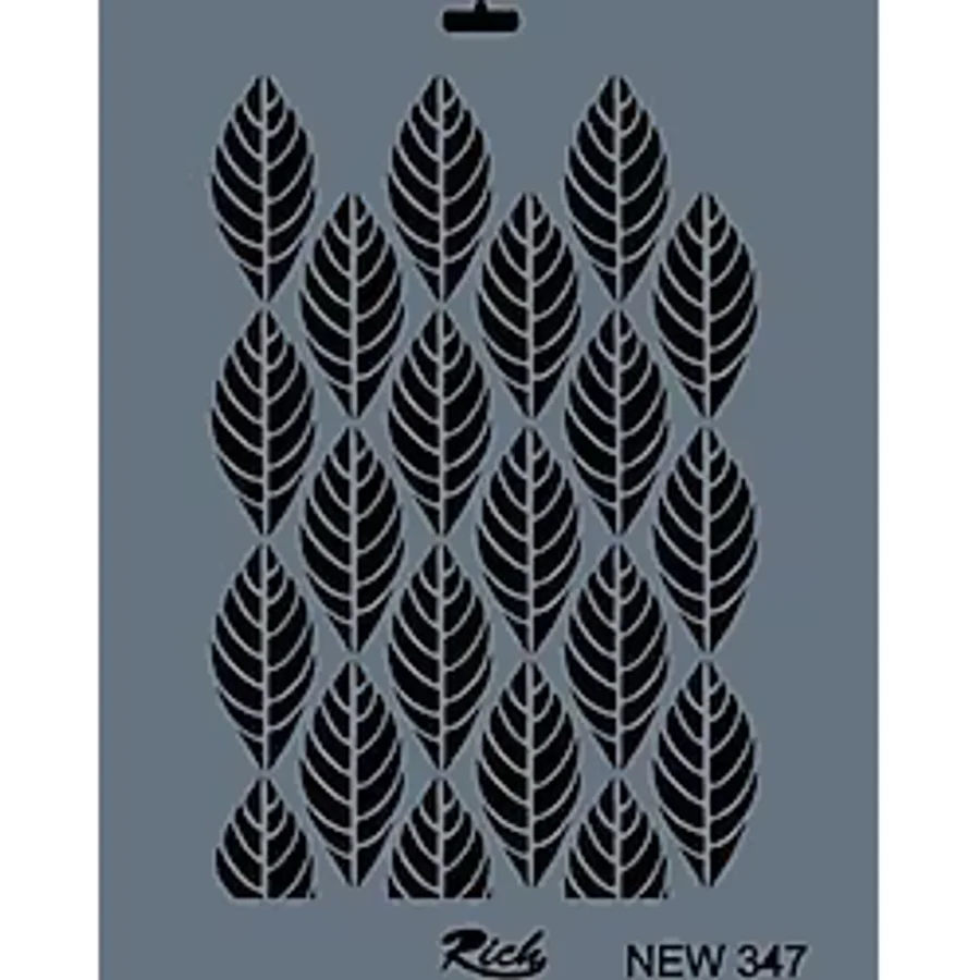 Rich New Seri N-347 Stencil 35X25 cm - Tek ebat - 001-Renkli