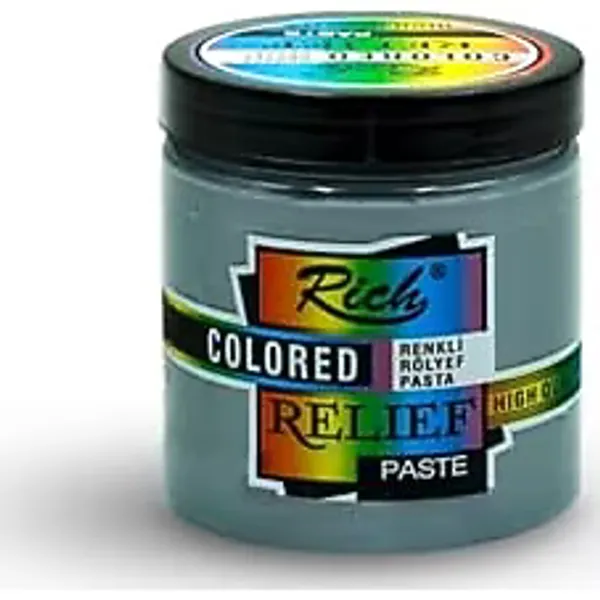 Rich Renkli Rölyef Pasta 250cc Marjinal Grey 10168