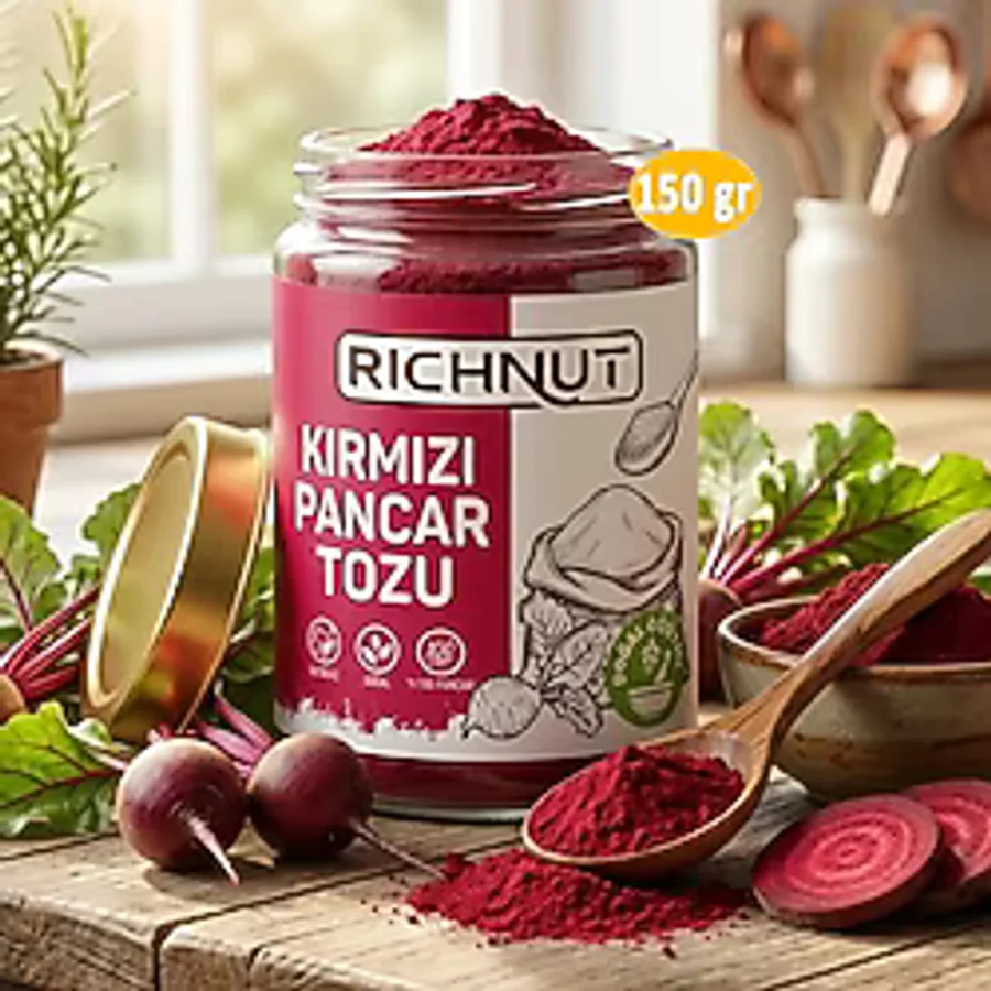 Richnut Kırmızı Pancar Tozu Katkısız Doğal 150 gr