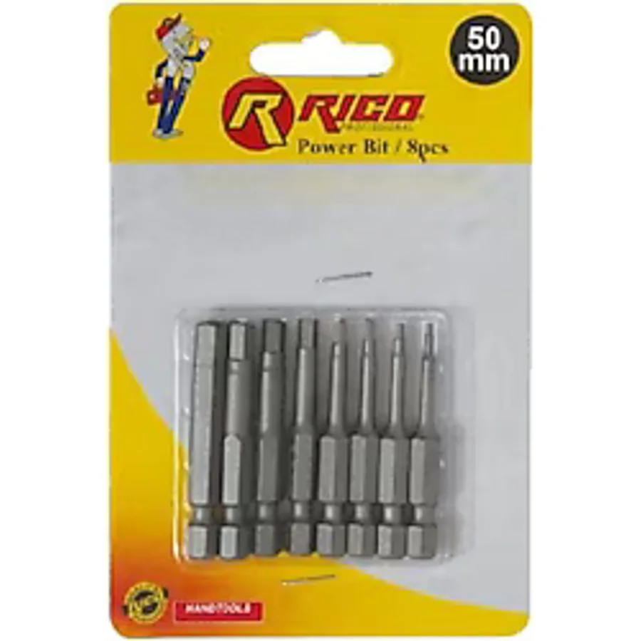 Rico 005-KK1132 50 mm 8 Parça Allen Bits Uç Seti