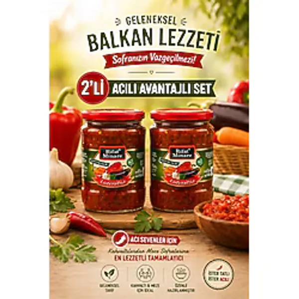 Rifat Minare Lütenitsa Kahvaltılık Sos Acı 530 Gr 2 Li