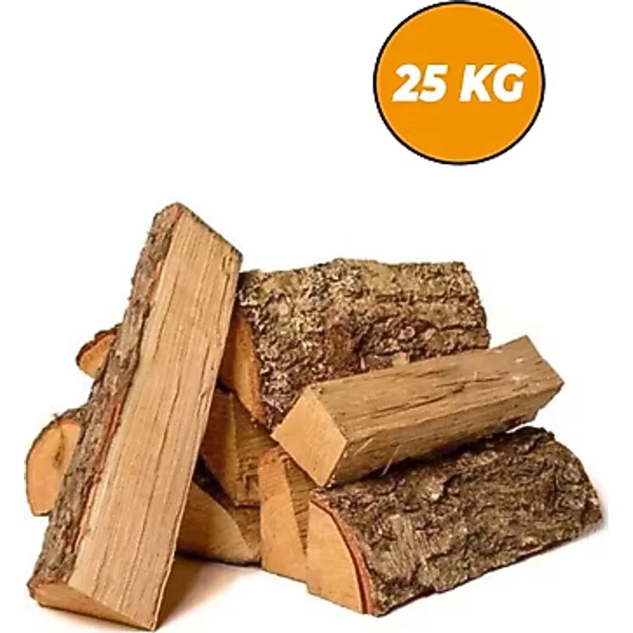 Rika Meşe Odunu Soba Şömine İçin Parçalanmış 25 Kg Hakiki Meşe Odunu
