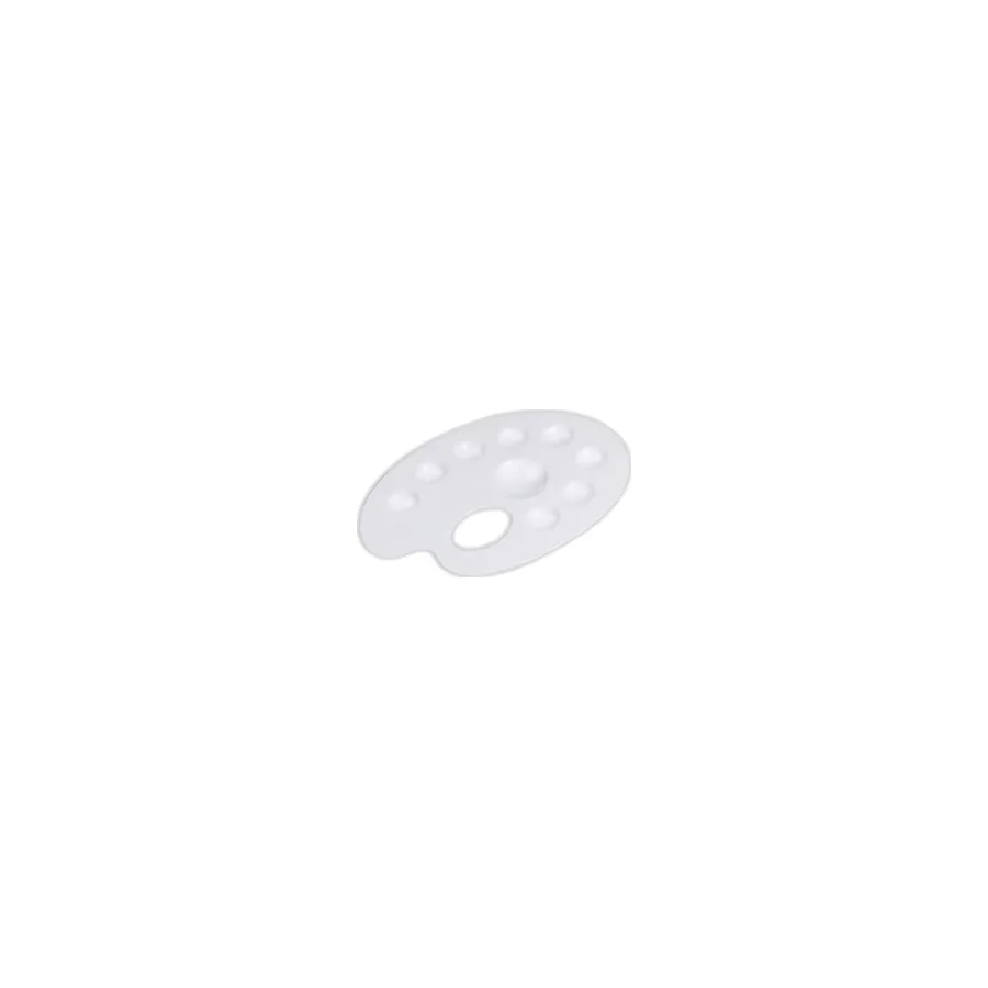 Rio 701 9 Gözlü Oval Plastik Beyaz Palet