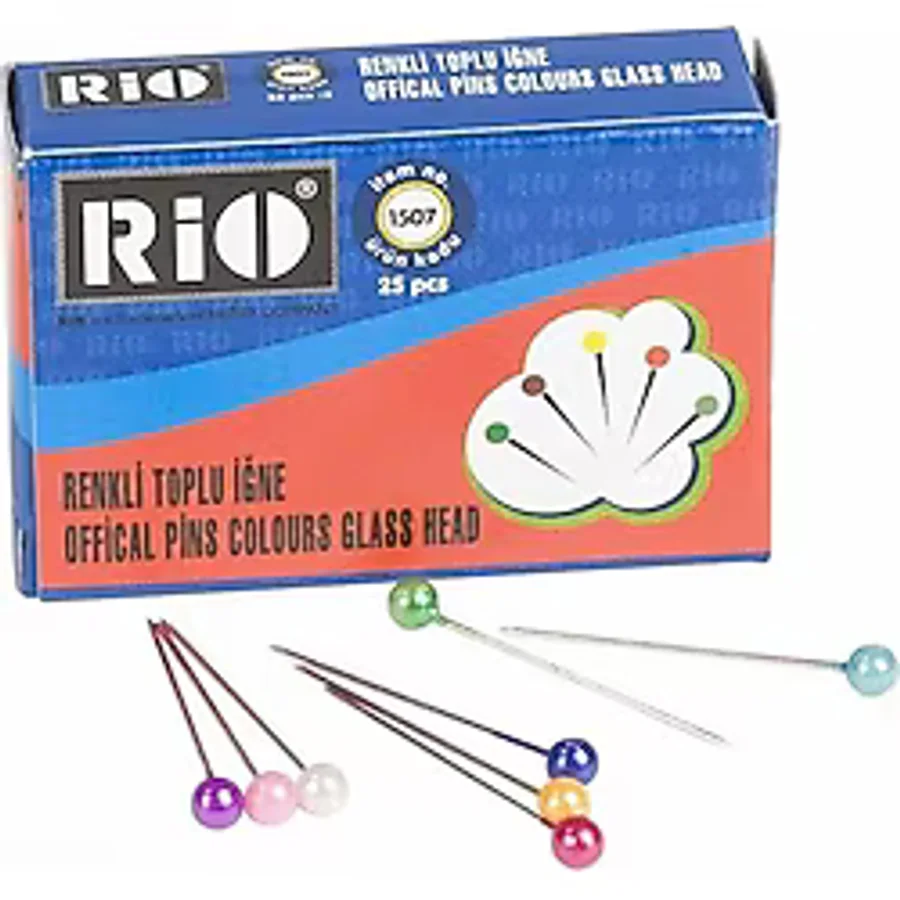 RİO TOPLU İĞNE RENKLİ PLASTİK BAŞLI