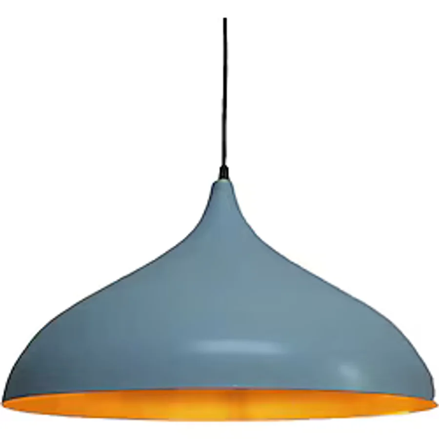 RİOLİGHT RETRO BEYAZ İÇİ ALTIN TEKLİ METAL SARKIT ÇAP: 43CM
