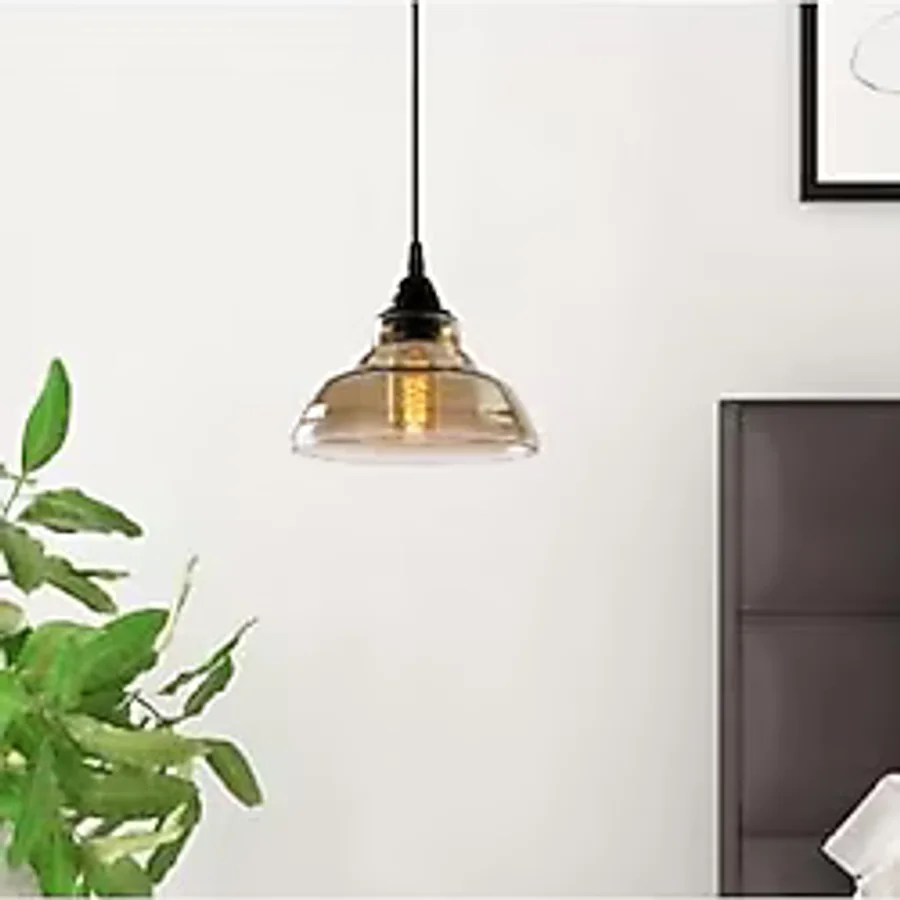 RİOLİGHT RETRO TEKLİ CAM SARKIT AVİZE ÇAP: 20CM