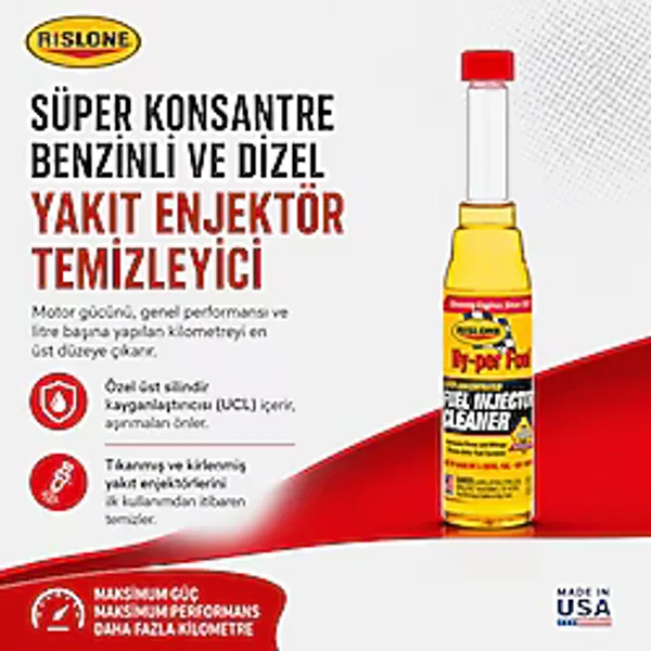 Rislone Süper Konsantre Benzinli ve Dizel Yakıt Enjektör Temizleyici 177 ml