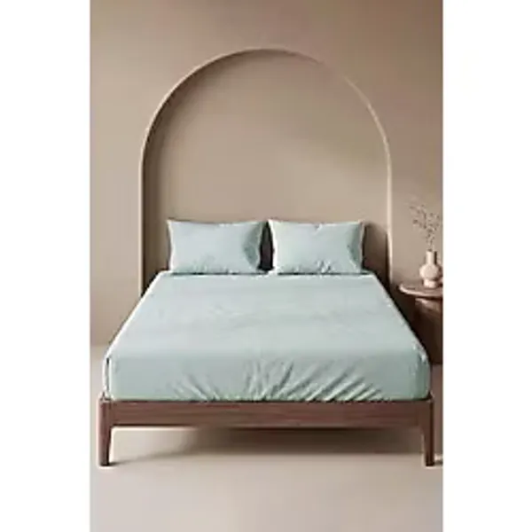 Rivaİstanbul Mint Pamuklu Çift Kişilik Lastikli Çarşaf 160x200 Turkuaz