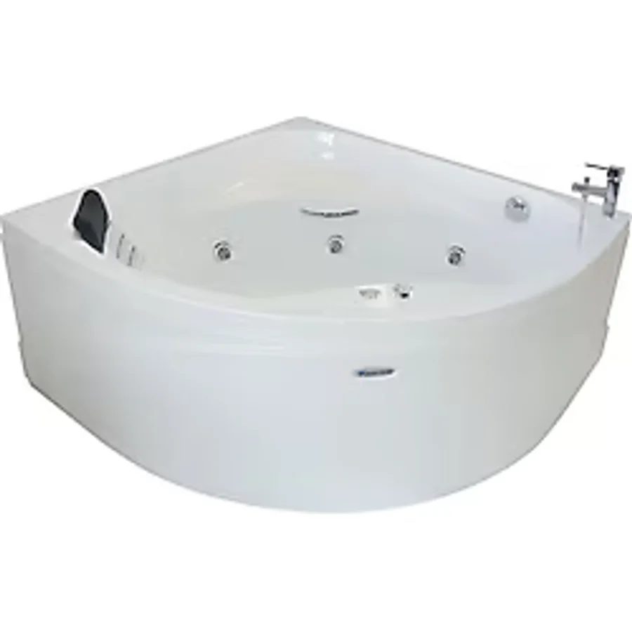 Riviera Oturmalı Oval Jakuzi 110x110, h:55 Classic Hidromasaj Sistemli Küvet (Gövde + Metal ayak + Ön panel)