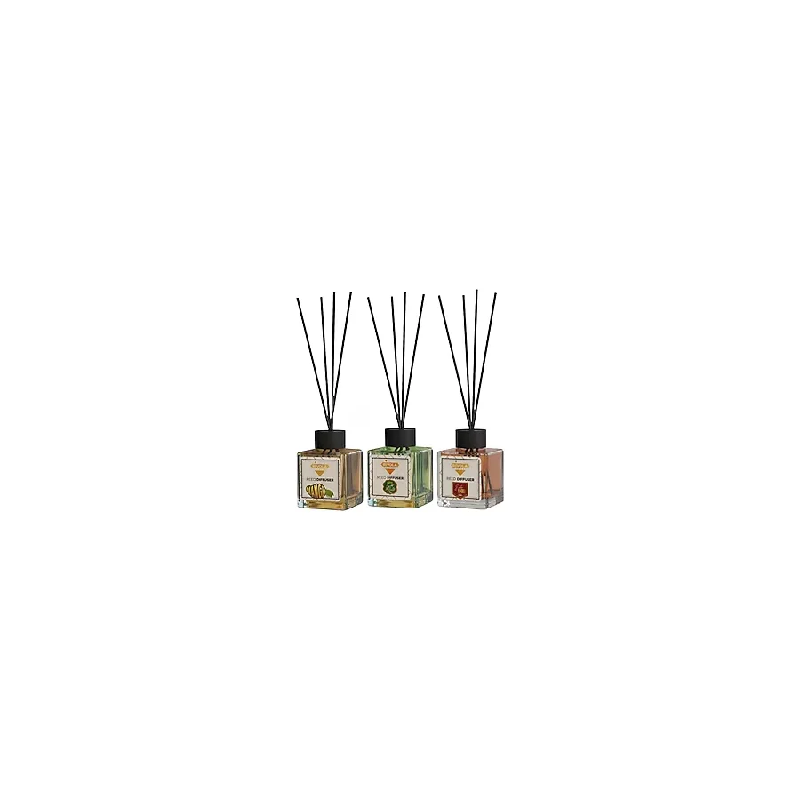 Rivola 3'lü Premium Oda Kokusu Set Mango - Amber - Hanımeli Reed Diffuser - Uzun Süre Kalıcı Koku - Bambu Çubuklu Ev, Ofis, Banyo Ortam Kokusu - Mango - Amber - Hanımeli