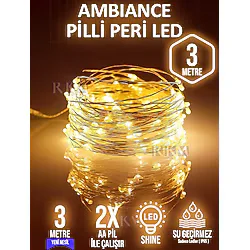 rkmstore Peri Led Gün Işığı 3 Metre Dekoratif Yılbaşı Ve Parti Süsleme 3 M Led
