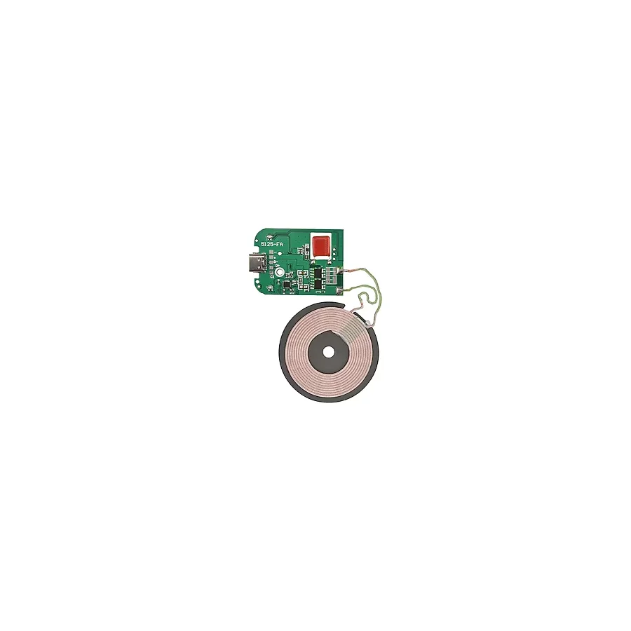ROBİZ Kablosuz Şarj Modülü Type C 15W Qi 9V 1.5A Mobil Akıllı Telefon Oyuncak Pil Şarj Transmiter
