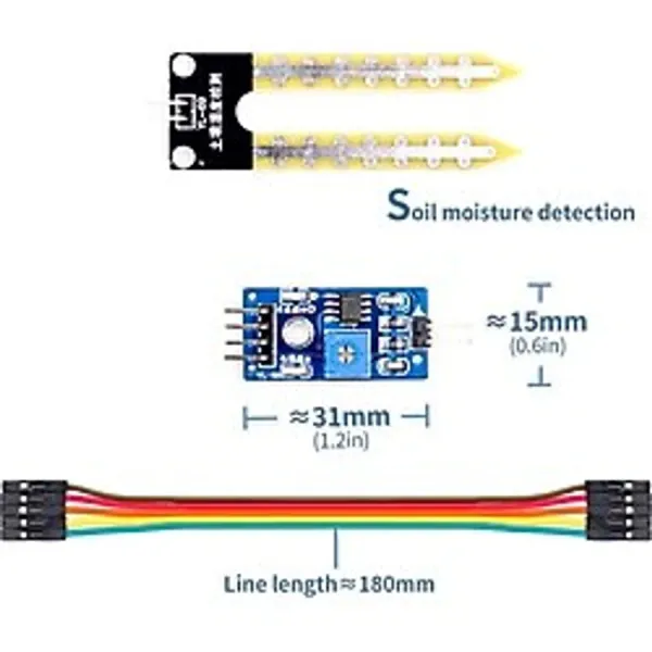 ROBİZ Toprak Nem Sensörü Arduino Higrometre Soil Moisture Sensor
