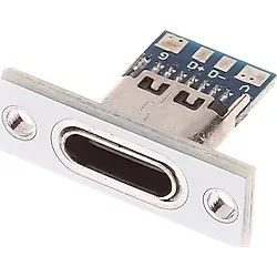 ROBİZ USB 3.1 Type C Panel Montaj Dişi Soket 4 Pin Smd Lehimlenebilir Padler Konnektör Telefon Şarj Board