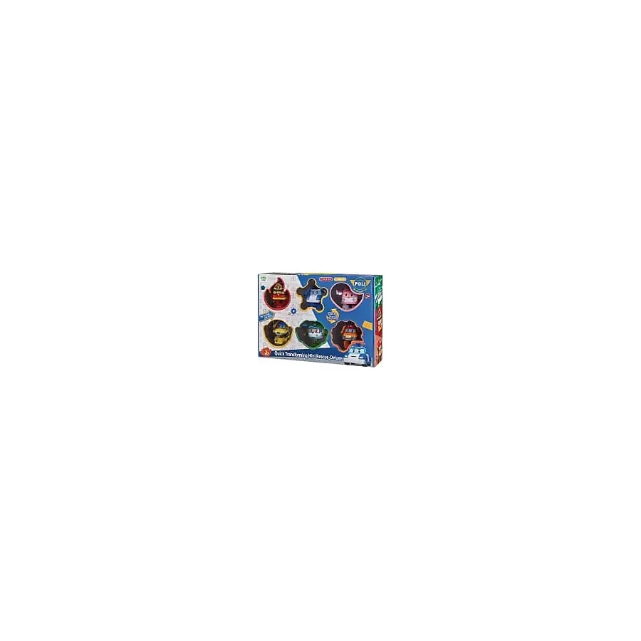 ROBOCAR POLİ QUİCK TRANSFORMİNG MİNİ RESCUE DELUXE 6'LI SET