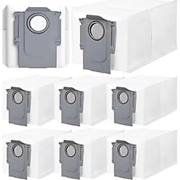 Roborock ile Uyumlu Qrevo Curv,qrevo Curv 5A1,QREVO Curv X,qrevo Curv 2 Pro-Qrevo S/qrevo Maxv/qrevo Pro/qrevo C/qrevo L/qrevo Curv/qrevo Maxv Robot Süpürge Toz Çöp Torbası Yedek Parça Seti-8 Adet