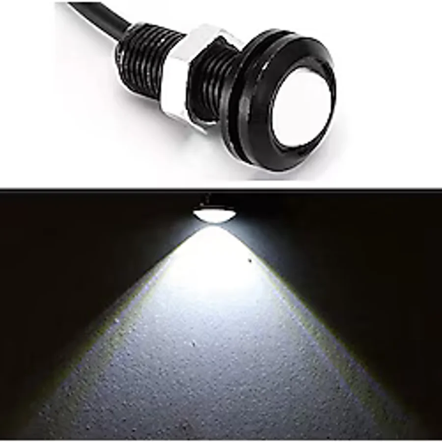 Robotekno Kartal Göz Led Ayna Altı Led Eagle Eye Kartal Gözü Oto Led - Çift (BEYAZ)