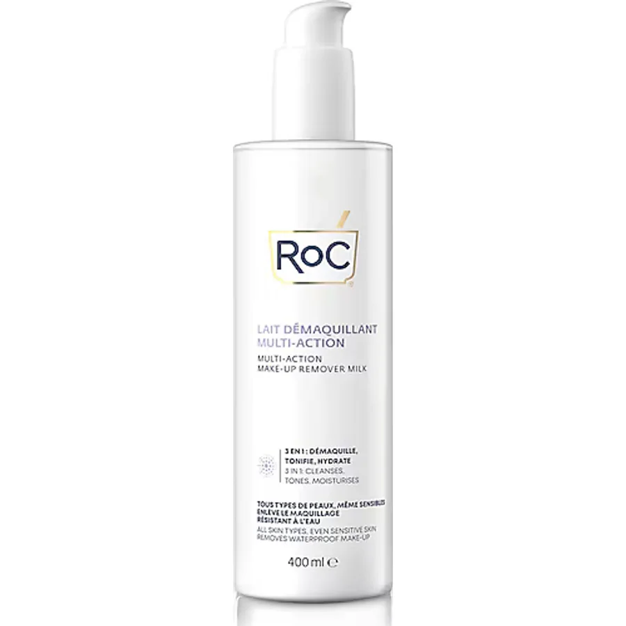 ROC Multi-Action Make-Up Remover Milk 3'ü 1 Arada Makyaj Çıkarma Sütü 400 ml