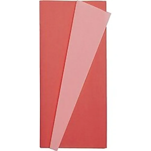 Roco Paper Co. Premium Alman Çift Taraflı Krapon, Çiçek Yapım KAĞIDI,90GR 25X125 cm %130 Esneme, Pembe&açık Çilek