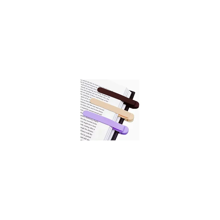 Roichil 3 Adet otomatik kitap ayracı silikon, okumak için kitap işaretleri akıllı ayraç