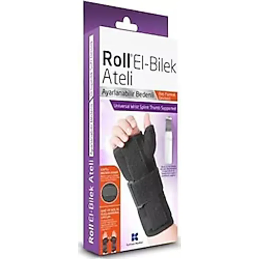 Roll Ayarlanabilir Baş Parmak Destekli El Bilek Ateli