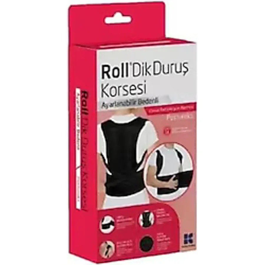 Roll Ayarlanabilir Bedenli Dik Duruş Korsesi