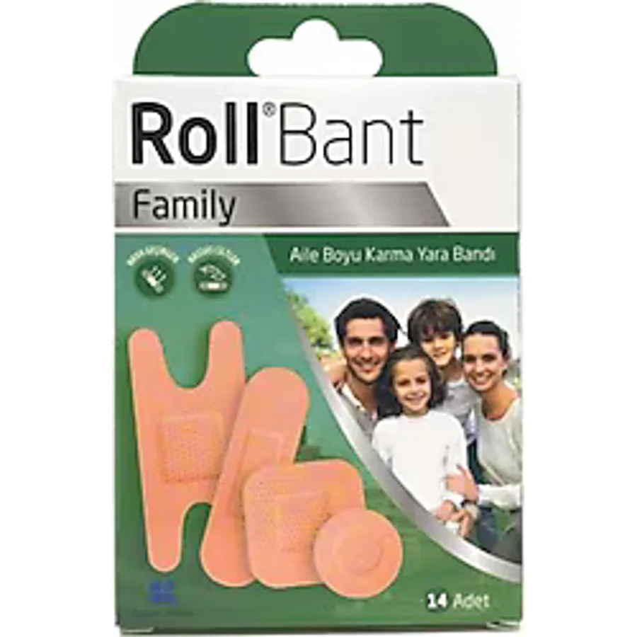 Roll Bant Family 14'lü Yara Bandı