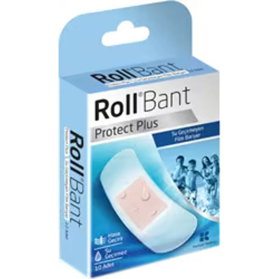 Roll Bant Protect Plus 10'lu Su Geçirmeyen Film Yara Bandı