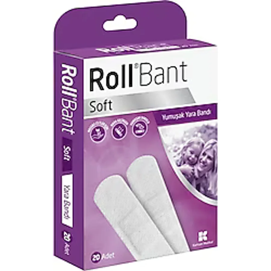 Roll Bant Soft Yumuşak 20'li Yara Bandı