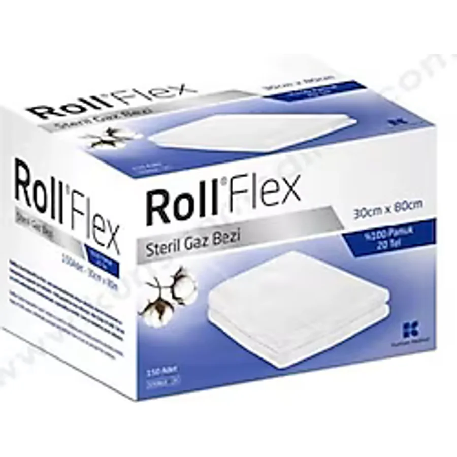 Roll Flex Steril Gazlı Bez 30cm x 80cm 10'lu